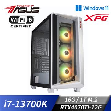 華碩平台&#091;炫白鬥尊&#093;i7十六核Win11獨顯電腦(i7-13700K&#47;16G&#47;RTX 4070 Ti&#47;1TB_M2)