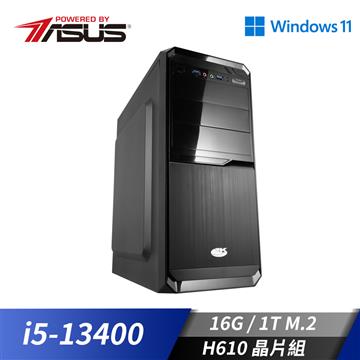 華碩平台[闇星鬥宗]i5十核Win11效能SSD電腦(i5-13400/16G/1TB_M2)
