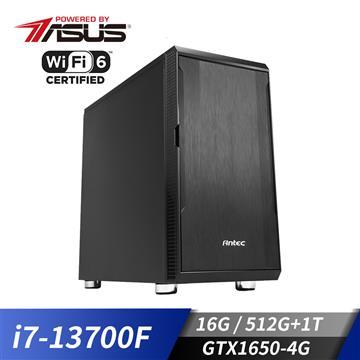 華碩平台&#091;寂靜鬥帝&#093;i7十六核獨顯SSD電腦(i7-13700F&#47;16G&#47;1T&#47;GTX 1650&#47;512G_M2)