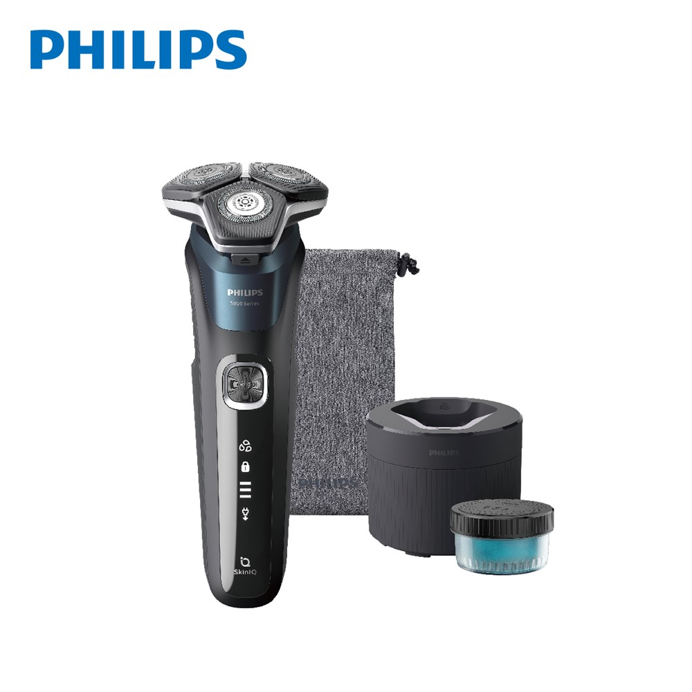 飛利浦PHILIPS S5000智能三刀頭電鬍刀超值組