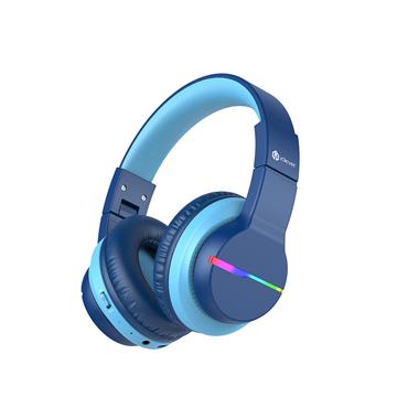 iClever BTH12 炫光無線兒童耳機 藍
