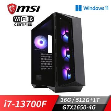 微星平台&#091;龍魂帝靈&#093;i7十六核Win11獨顯電腦(i7-13700F&#47;16G&#47;1T&#47;GTX1650&#47;512G_M2)