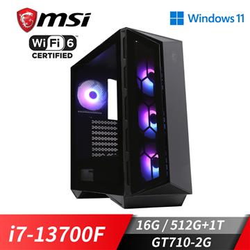 微星平台[龍魂王者]i7十六核Win11獨顯電腦(i7-13700F/16G/GT710/512G_M2)