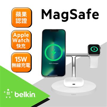 Belkin MagSafe 3合1無線充強化版-白WIZ017dqWH | 燦坤線上購物~燦坤