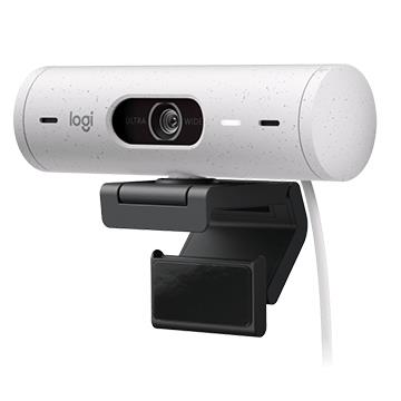 羅技 BRIO 500 網路攝影機-珍珠白