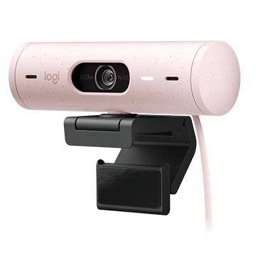 羅技 BRIO 500 網路攝影機-玫瑰粉