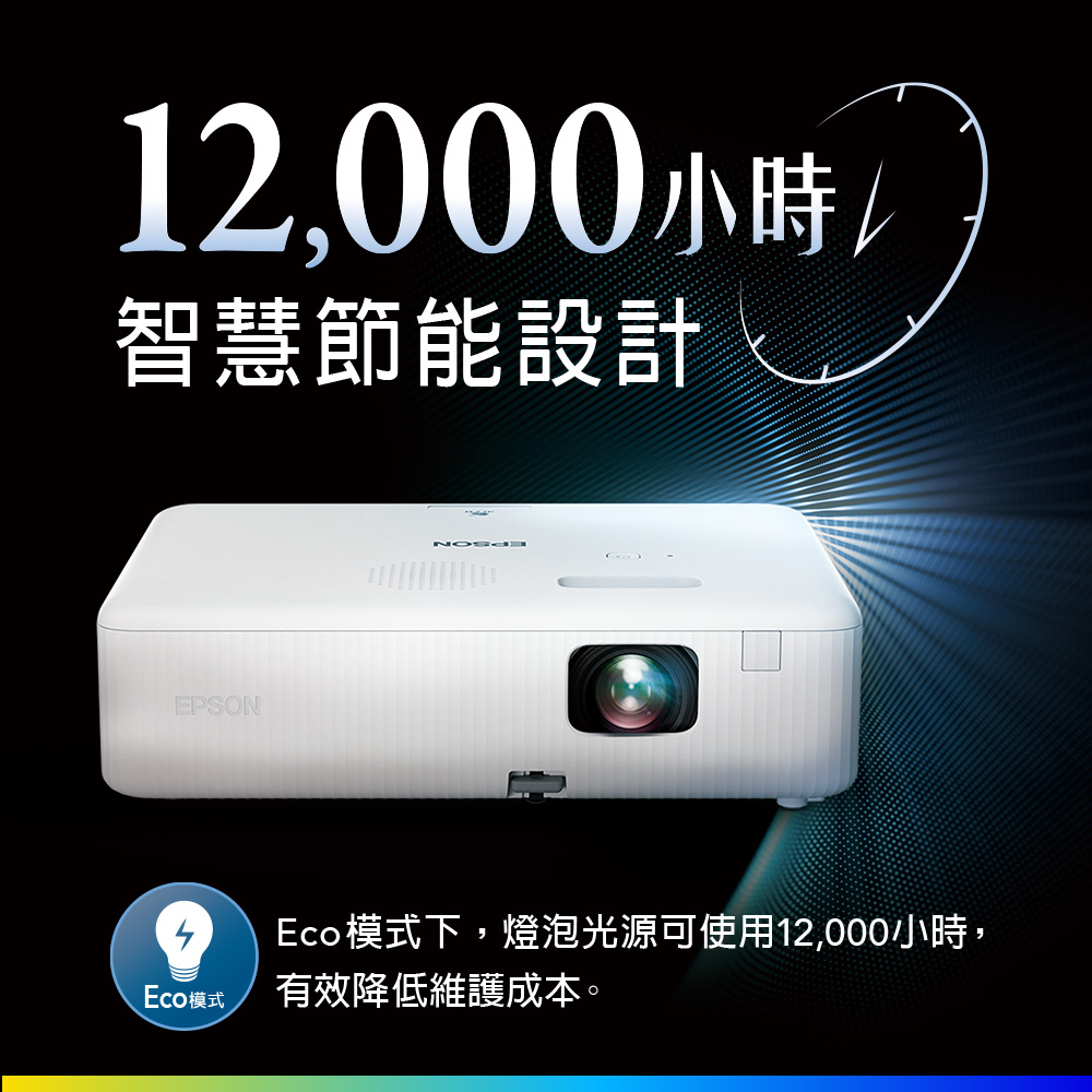 愛普生 EPSON CO-FH01 FHD高亮彩3LCD智慧投影機 - 細節圖 4