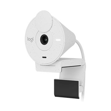 羅技 BRIO 300 網路攝影機-珍珠白