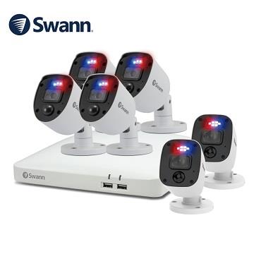 Swann 8路DVR+4+2*FHD AOC錄音攝影機