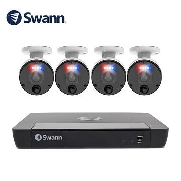 Swann 8路NVR+4*4K Enforcer IP攝影機