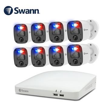 Swann 8路DVR+8*4K AOC錄音攝影機