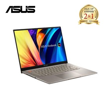 華碩 ASUS Vivobook S 14X OLED 筆記型電腦 14.5" (i5-12500H/8GB*2/512GB/Iris Xe/W11/EVO認證) 晨曦灰