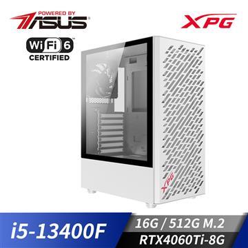 華碩平台[威猛鬥尊]i5十核獨顯SSD電腦(i5-13400F/16G/RTX 4060 Ti/512G_M2)