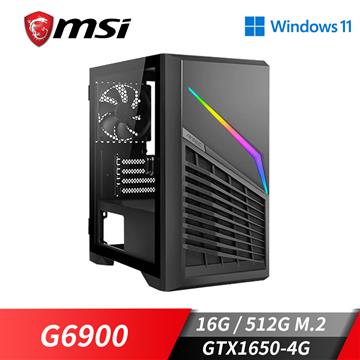微星平台[自由俠士]雙核Win11獨顯SSD電腦(G6900/16G/GTX 1650/512G_M2)