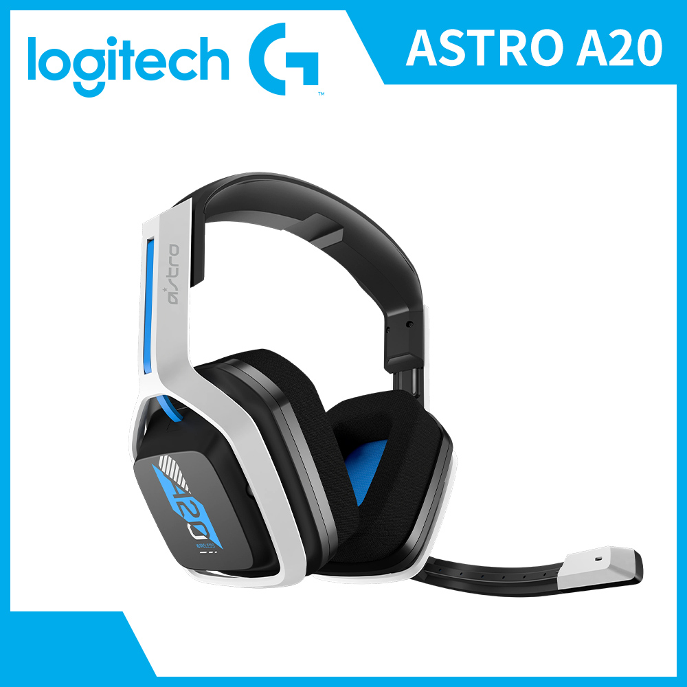 羅技 Logitech ASTRO A20 無線電競耳機-藍色 - 主要圖片