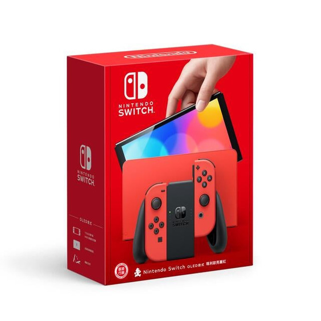 Nintendo Switch（OLED款式）瑪利歐亮麗紅