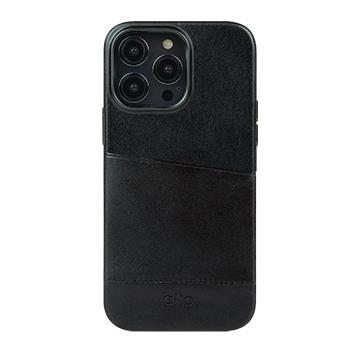 Alto i15 Pro Max Metro 插卡皮革殼-渡鴉黑