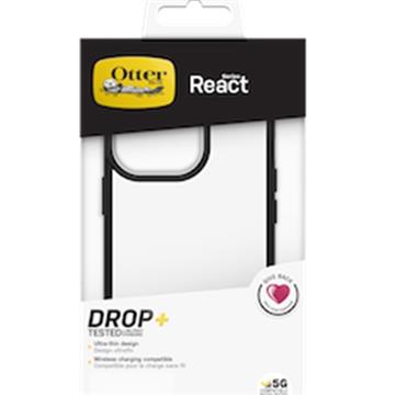 OtterBox i15 Plus React 防摔殼-黑透