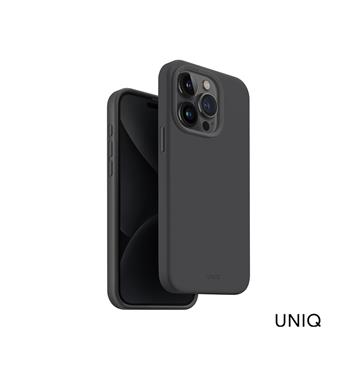 UNIQ i15 Pro LinoHue矽膠磁吸殼-深灰