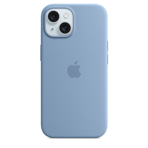 iPhone 15 MagSafe 矽膠保護殼-冬藍色