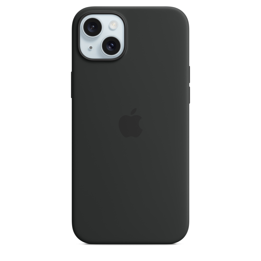 iPhone 15 Plus MagSafe 矽膠保護殼-黑色