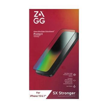 美國ZAGG iPhone 15 6.1" 德國萊因認證 最高等級RPF30 抗藍光保護貼