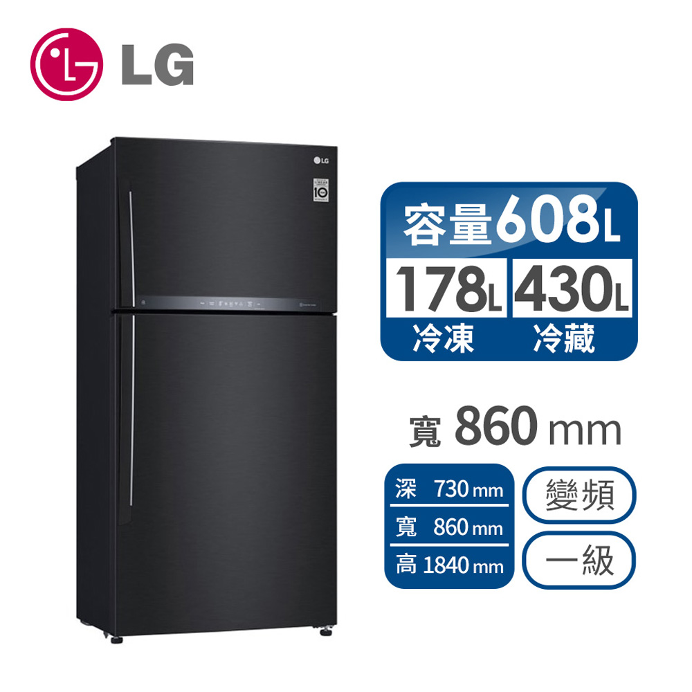 【LG 樂金】608公升上下門變頻冰箱
