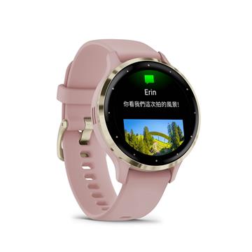 Garmin Venu 3S  GPS 智慧手錶-氣泡玫瑰