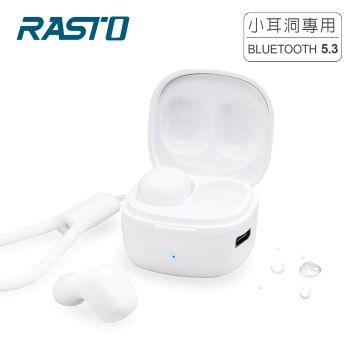 RASTO RS51小耳洞專用TWS藍牙5.3耳機