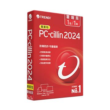【Office組合】PC-cillin 2024 雲端版 一年一台標準專案包 + 	Microsoft Office Home 2021 家用版盒裝