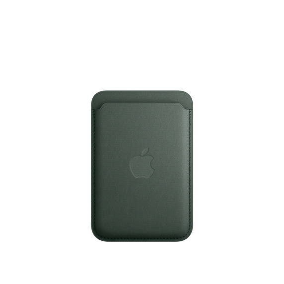 iPhone 15 MagSafe織紋卡套-萬年青色