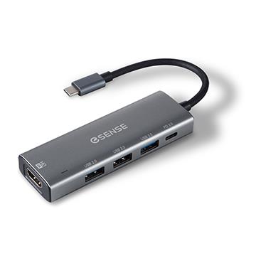 Esense Type-C to HDMI&#47;USB&#47;PD轉接器