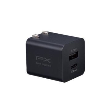 2入組|大通 快充1C1A 20W電源供應器-黑 - 主要圖片