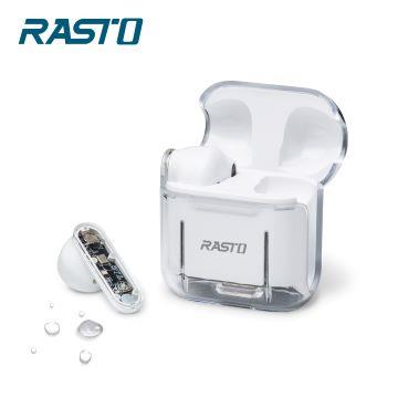 RASTO RS52透視款TWS藍牙5.3耳機