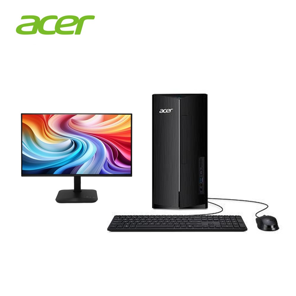 宏碁 Acer 桌上型主機 (i5-13400&#47;8GB&#47;1TB&#47;H610&#47;W11) + 24型 FHD IPS 平面螢幕 (120Hz&#47;250cd&#47;1ms&#47;VGA+HDMI+SPK)
