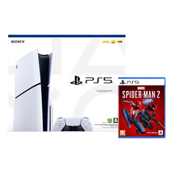 【遊戲組合】PlayStation 5 Slim主機 光碟版 (1TB) + PS5 漫威蜘蛛人2 普通版