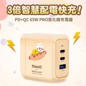 HaoO 65W 三孔好攜帶氮化鎵電源供應器