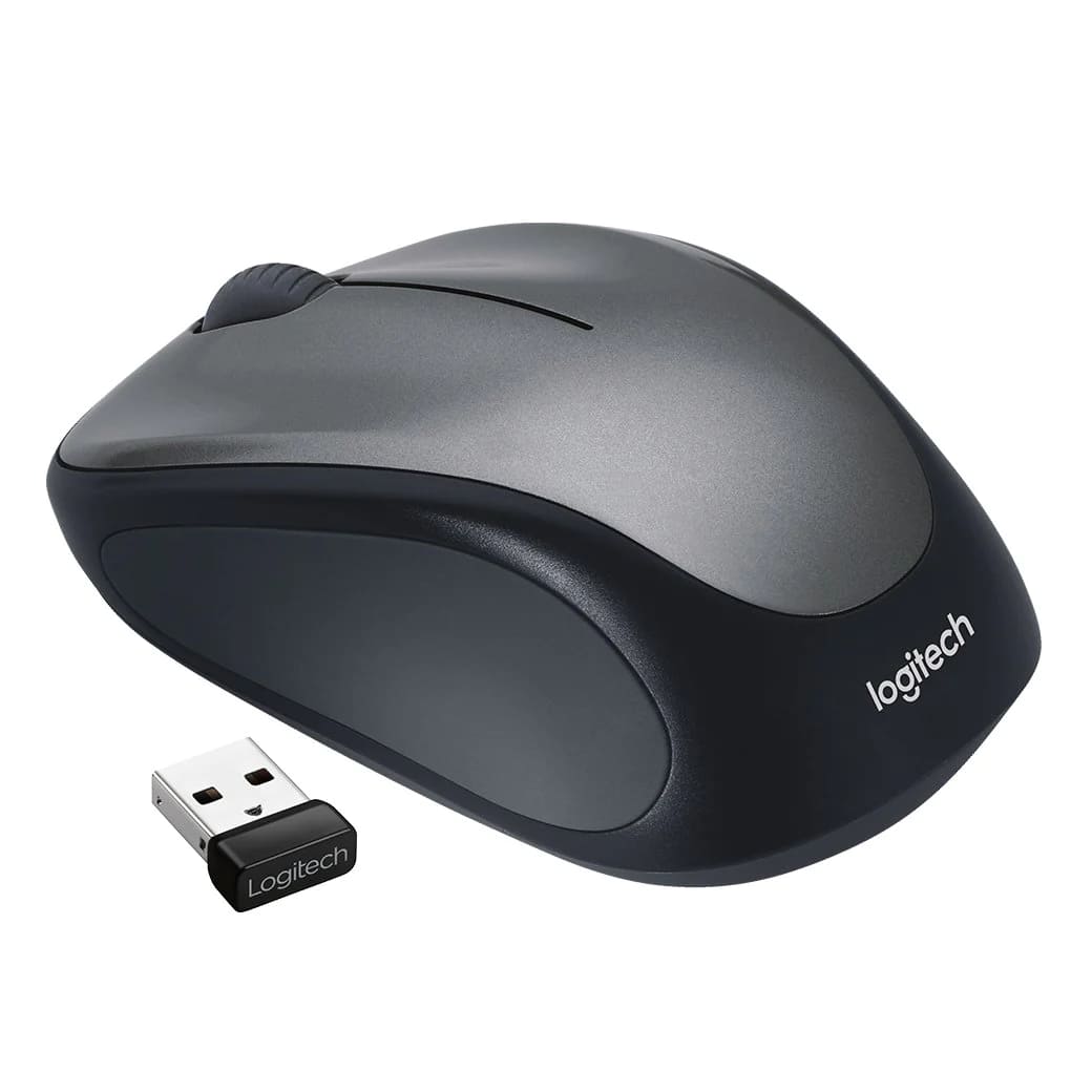 羅技 Logitech M235n 無線滑鼠-銀黑 - 細節圖 1