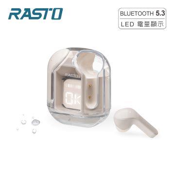 RASTO RS66美型電顯真無線藍牙5.3耳機
