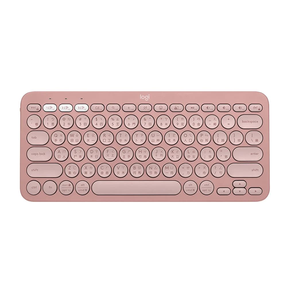 羅技Pebble Keys2 K380s藍牙鍵盤-玫瑰粉