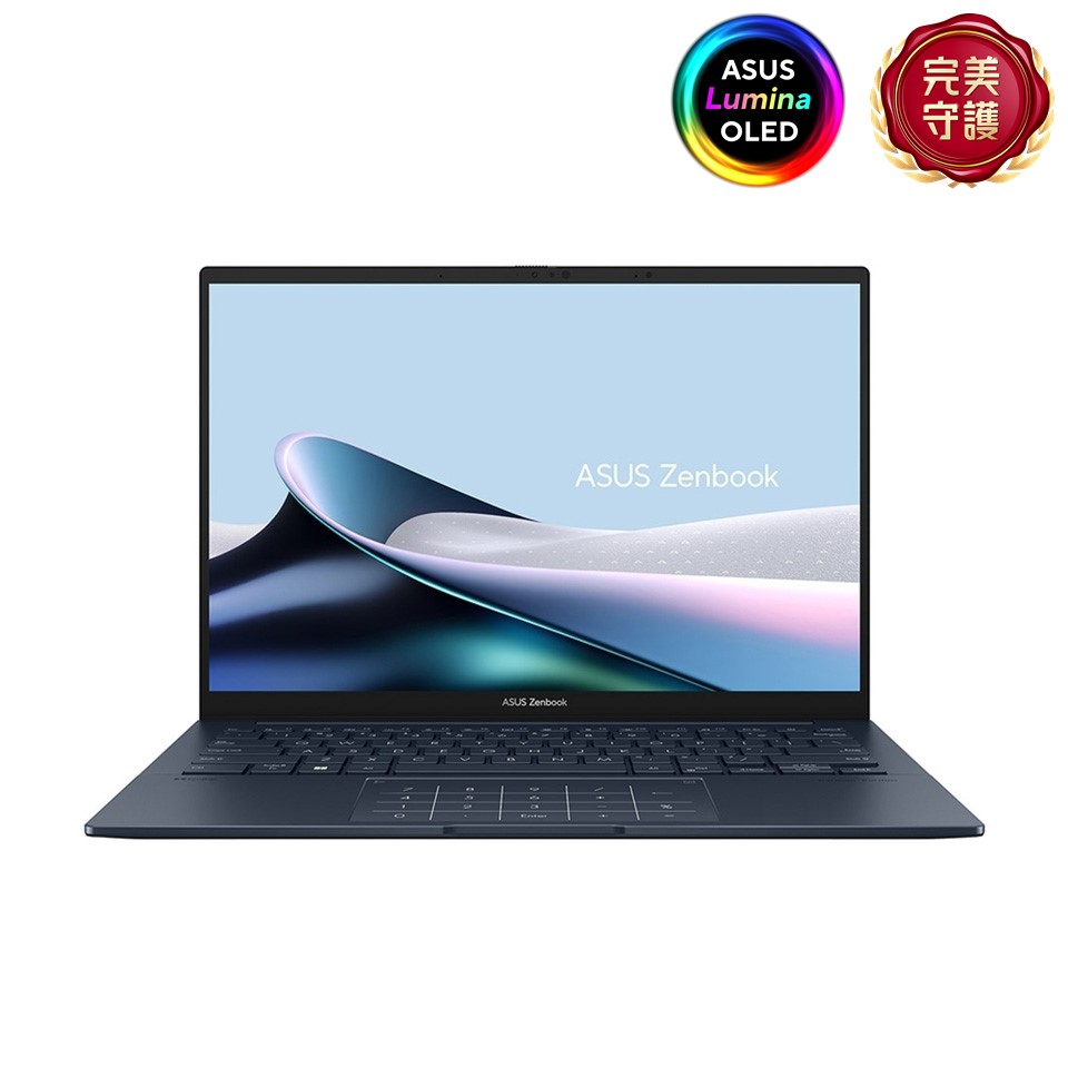 (福利品) 華碩 ASUS ZenBook OLED AI筆電 14" (Intel Core Ultra 5 125H/16GB/1TB/Intel Arc/W11/EVO認證) 紳士藍 - 細節圖 1