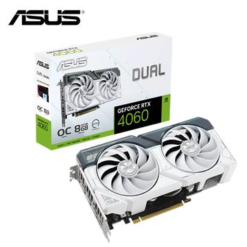 華碩 DUAL-RTX4060-O8G-WHITE 顯示卡