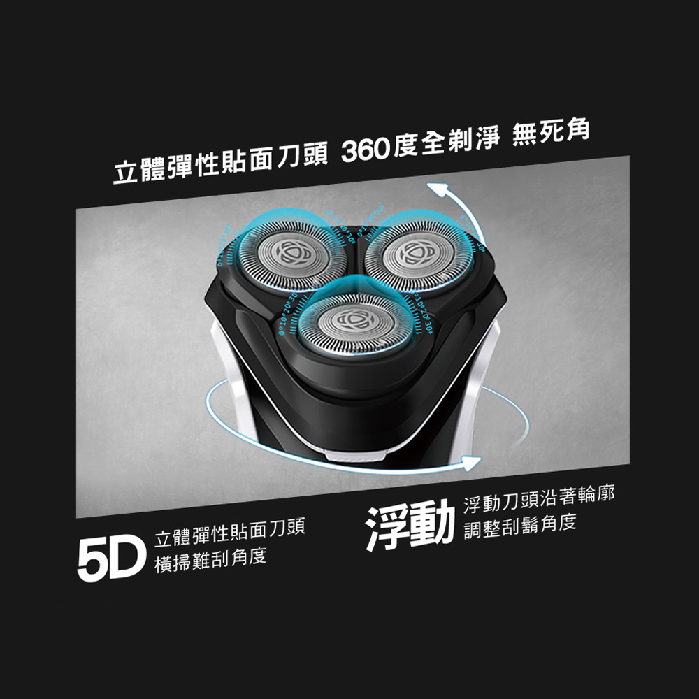 飛利浦 PHILIPS 經典系列三刀頭電鬍刀 - 細節圖 2