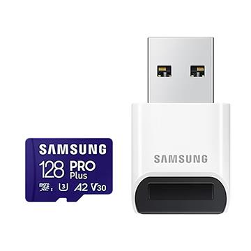 SAMSUNG PRO Plus 128G記憶卡-含讀卡機