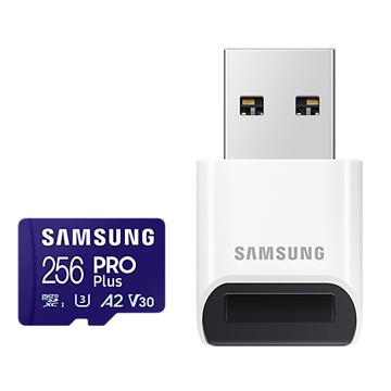 SAMSUNG PRO Plus 256G記憶卡-含讀卡機