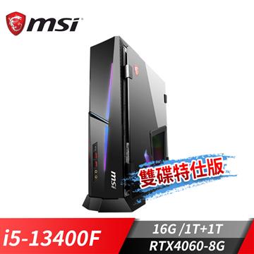微星 MSI Trident AS 電競桌機-雙碟特仕版(i5-13400F/16G/1T+1T/RTX4060-8G/Win11)