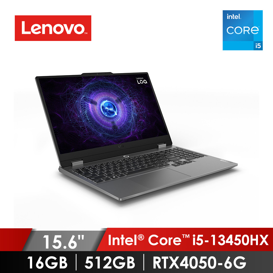 聯想 Lenovo LOQ 電競筆電 15.6&#034; (i5-13450HX&#47;16GB&#47;512GB&#47;RTX4050-6G&#47;W11)