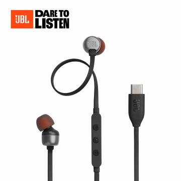 JBL Tune 310C USB-C線控入耳式耳機-黑