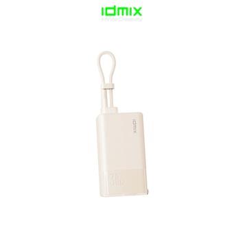 IDMIX PD快充口袋行動電源5000mAh-米白
