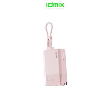 IDMIX PD快充口袋行動電源5000mAh-粉